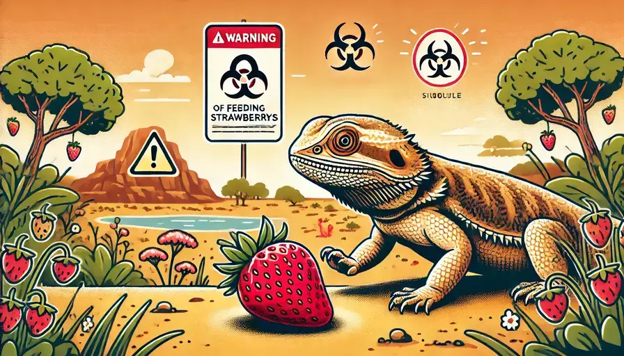 can bearded dragons eat strawberries - risks to consider